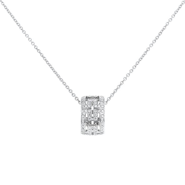 [⭐Miroze]PARENTESI NECKLACE SILVER DIAMOND