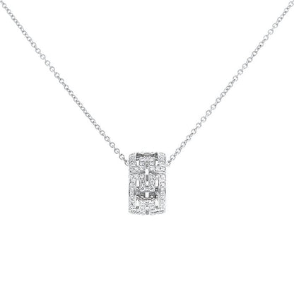 [⭐Miroze]PARENTESI NECKLACE SILVER DIAMOND