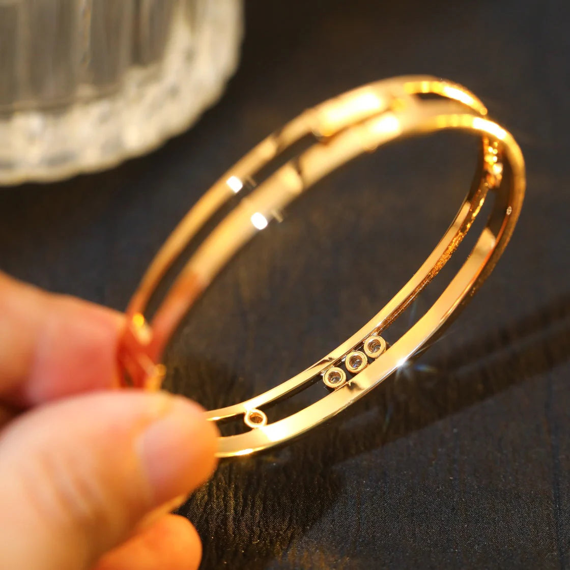 [⭐Miroze]Move Romane Diamond Bangle Bracelet
