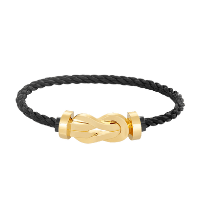 [⭐Miroze]CHANCE LARGE 8 FIGURE BUCKLE NO DIAMOND BRACELET GOLD
