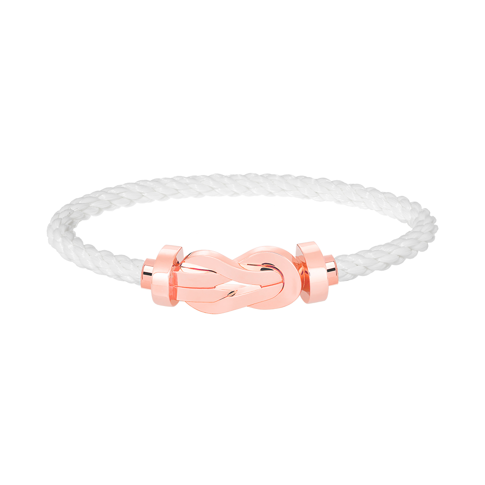⭐Miroze CHANCE LARGE 8 FIGURE BUCKLE NO DIAMOND BRACELET ROSE GOLD