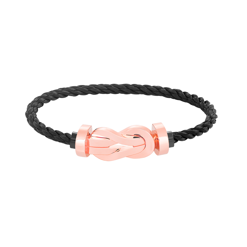⭐Miroze CHANCE LARGE 8 FIGURE BUCKLE NO DIAMOND BRACELET ROSE GOLD