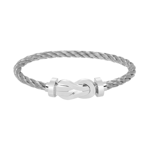 [⭐Miroze]CHANCE LARGE 8 FIGURE BUCKLE NO DIAMOND BRACELET SILVER