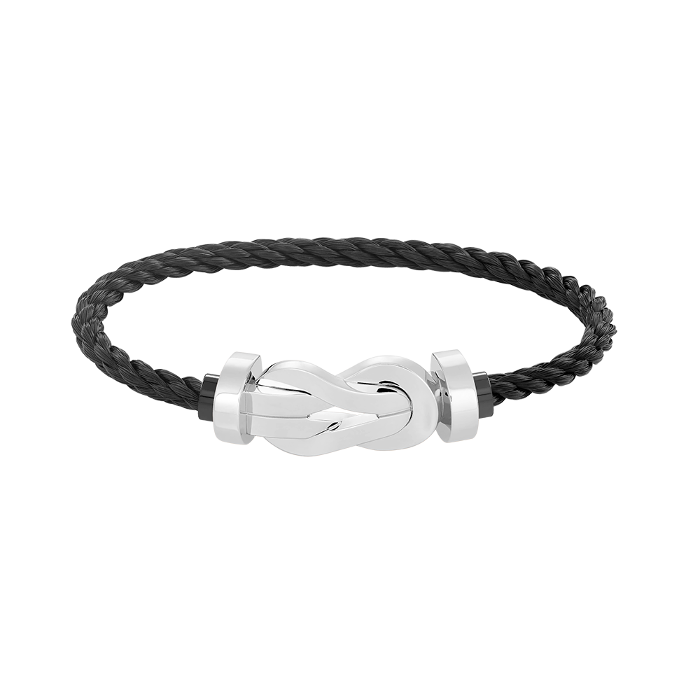⭐Miroze CHANCE LARGE 8 FIGURE BUCKLE NO DIAMOND BRACELET SILVER