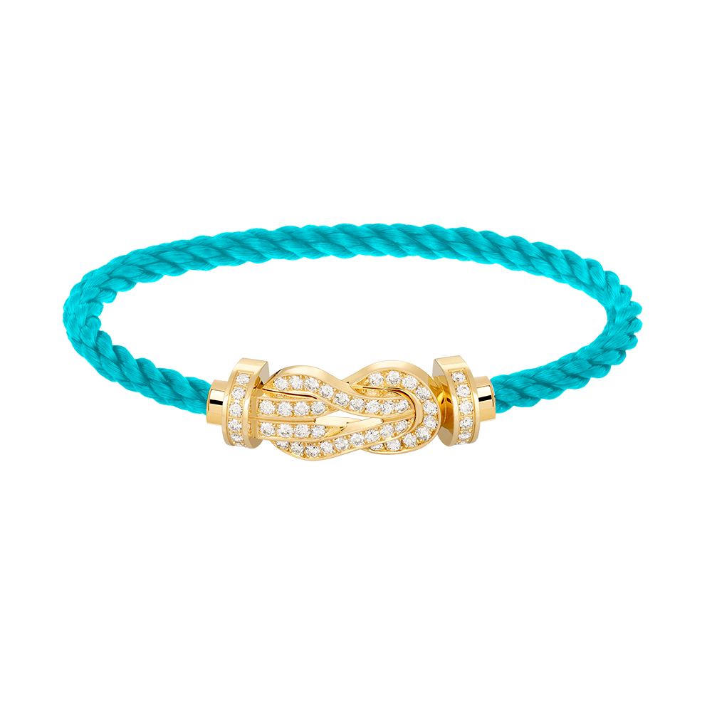 [⭐Miroze]CHANCE LARGE 8 FIGURE BUCKLE FULLDIAMOND BRACELET GOLD