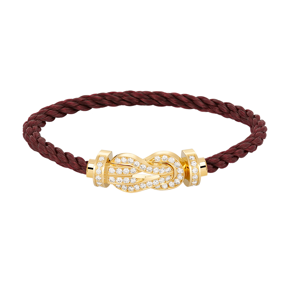 ⭐Miroze CHANCE LARGE 8 FIGURE BUCKLE FULLDIAMOND BRACELET GOLD