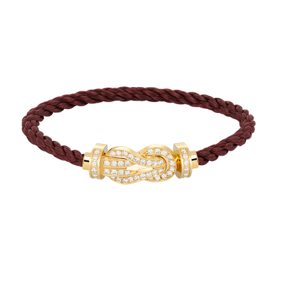 [⭐Miroze]CHANCE LARGE 8 FIGURE BUCKLE FULLDIAMOND BRACELET GOLD
