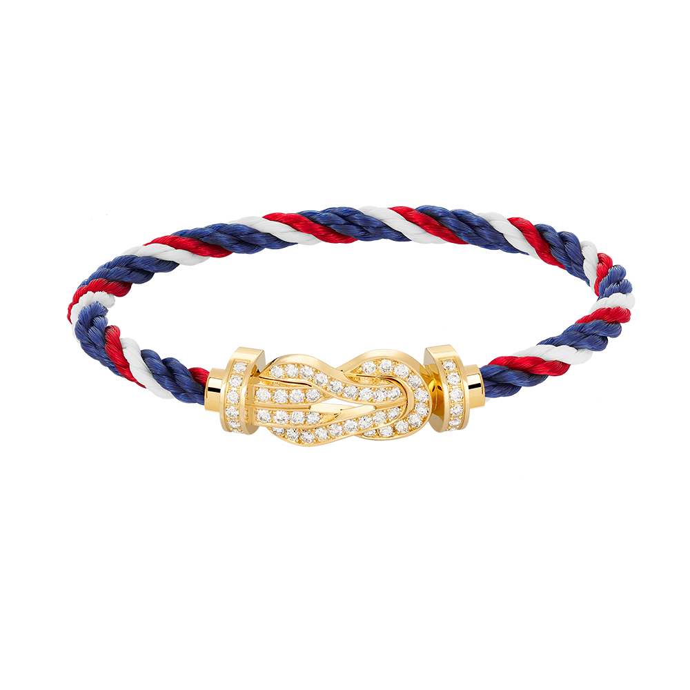 ⭐Miroze CHANCE LARGE 8 FIGURE BUCKLE FULLDIAMOND BRACELET GOLD