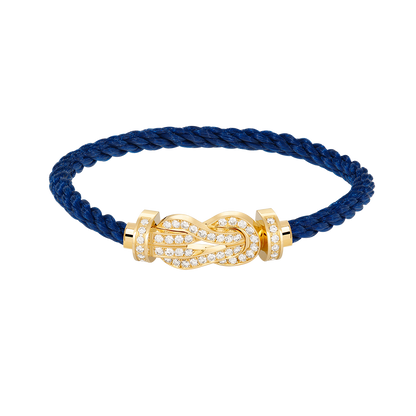 [⭐Miroze]CHANCE LARGE 8 FIGURE BUCKLE FULLDIAMOND BRACELET GOLD