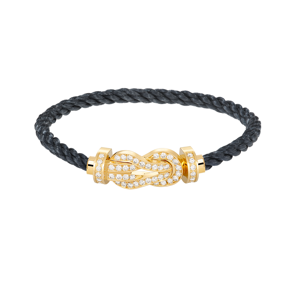 ⭐Miroze CHANCE LARGE 8 FIGURE BUCKLE FULLDIAMOND BRACELET GOLD