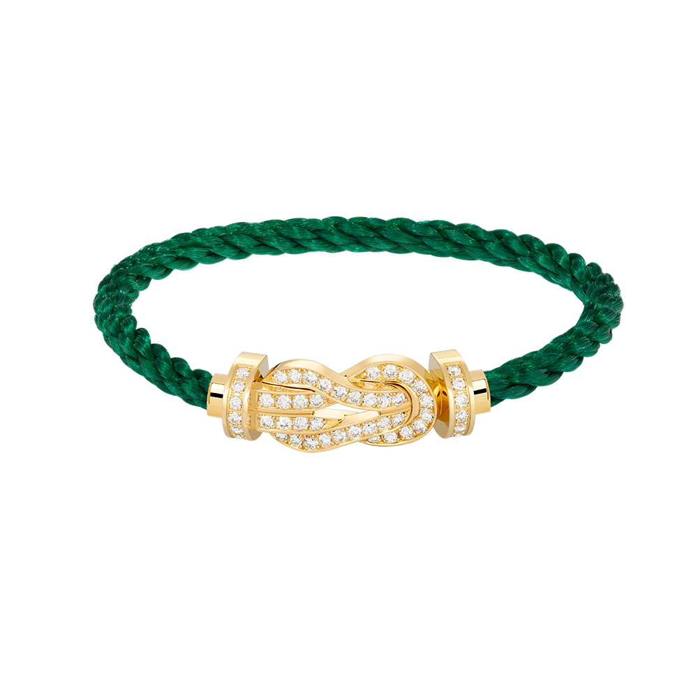[⭐Miroze]CHANCE LARGE 8 FIGURE BUCKLE FULLDIAMOND BRACELET GOLD