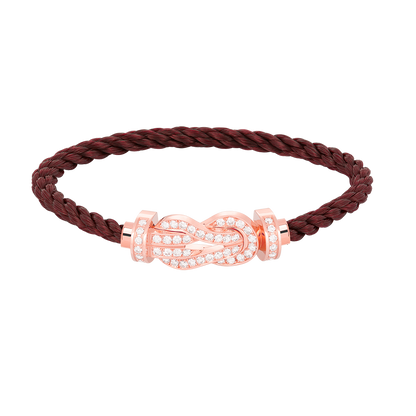 [⭐Miroze]CHANCE LARGE 8 FIGURE BUCKLE FULL DIAMOND BRACELET ROSE GOLD