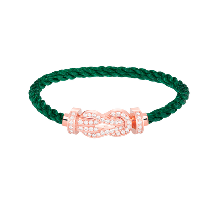 [⭐Miroze]CHANCE LARGE 8 FIGURE BUCKLE FULL DIAMOND BRACELET ROSE GOLD