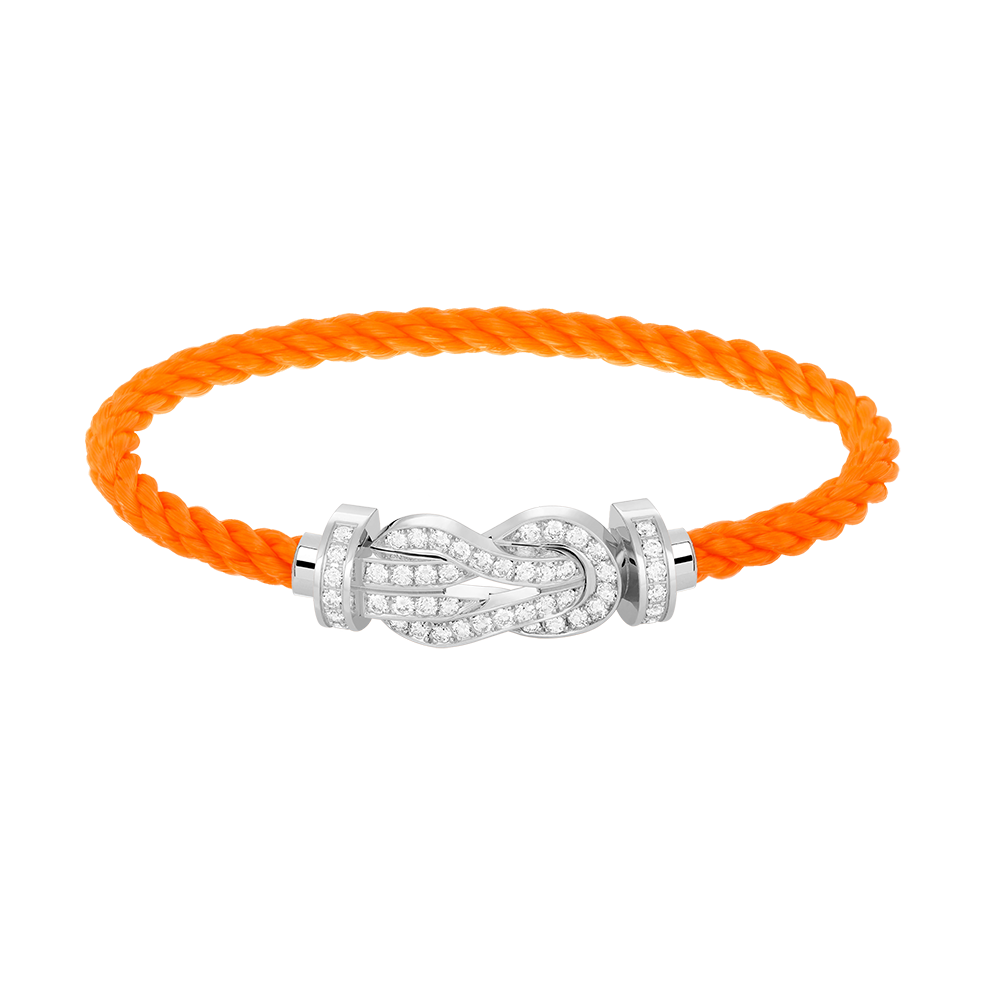 ⭐Miroze CHANCE LARGE 8 FIGURE BUCKLE FULL DIAMOND BRACELET SILVER