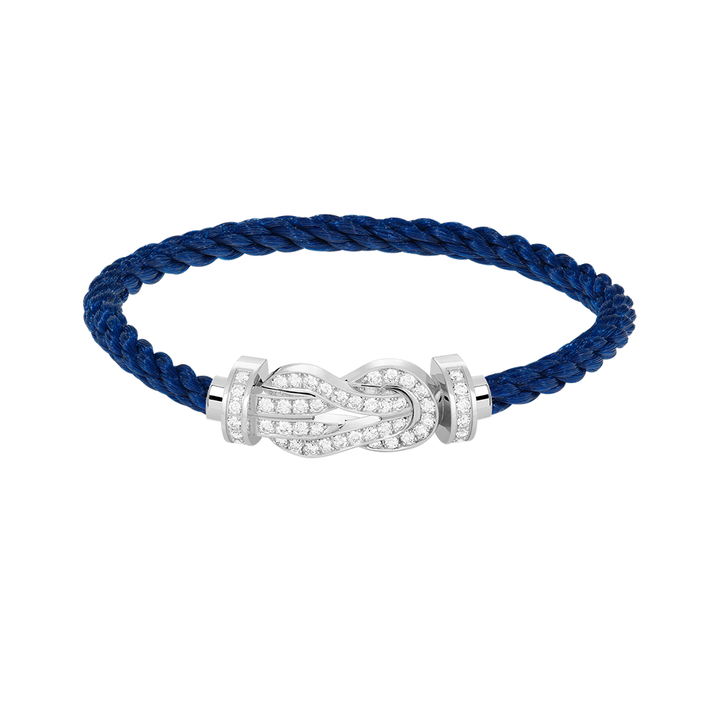 ⭐Miroze CHANCE LARGE 8 FIGURE BUCKLE FULL DIAMOND BRACELET SILVER