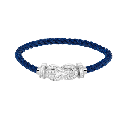 [⭐Miroze]CHANCE LARGE 8 FIGURE BUCKLE FULL DIAMOND BRACELET SILVER