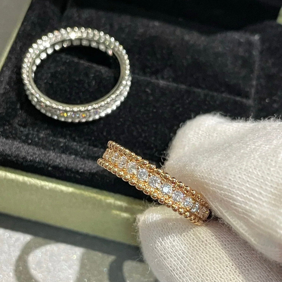 ⭐Miroze PERLEE DIAMOND SILVER RING