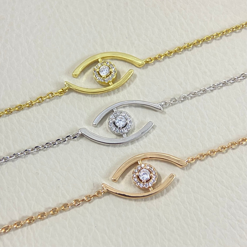 [⭐Miroze]Lucky Eye Pave-Set Diamond Bracelet