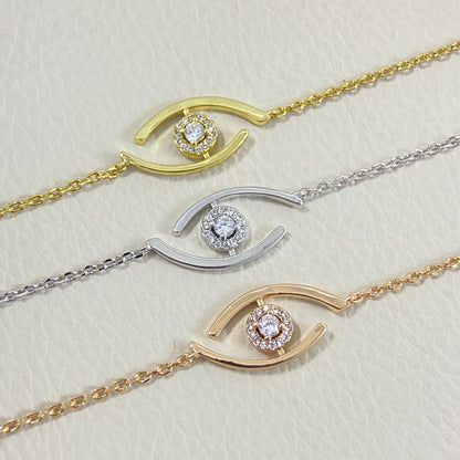[⭐Miroze]Demo Eye Pave-Set Diamond Bracelet