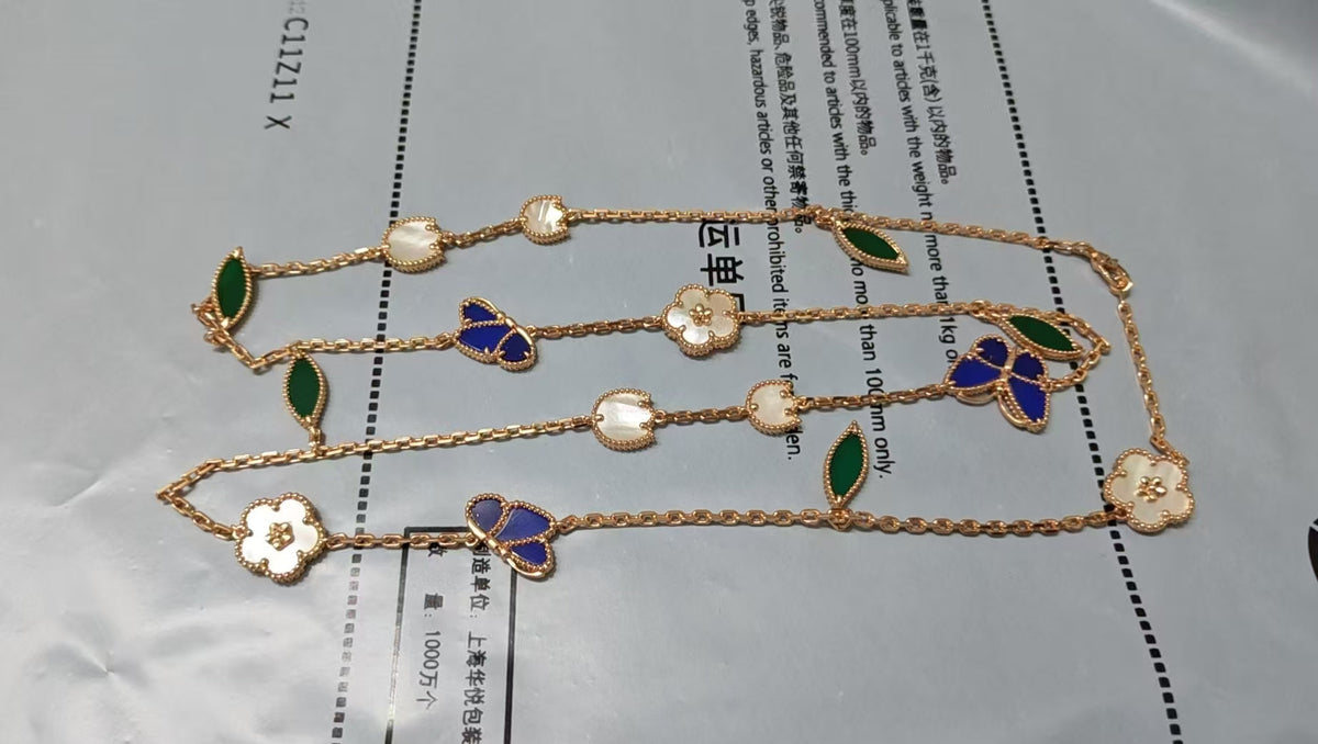 [[⭐Miroze] ] 26 NEW CLOVER 15 MOTIFS LUCKY NECKLACE