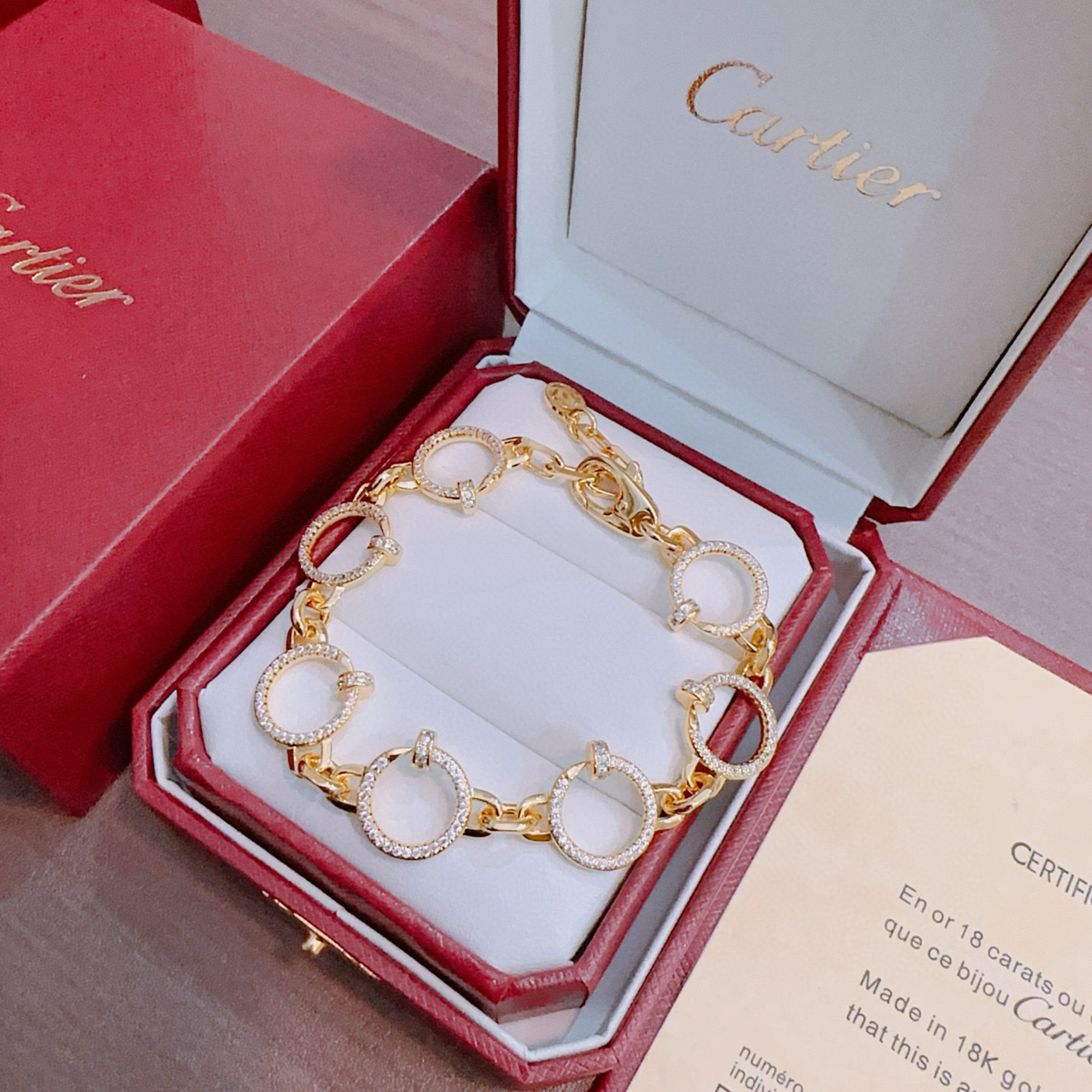 [⭐Miroze Jewelry] LOVE&JUSTE BRACELET DIAMONDS