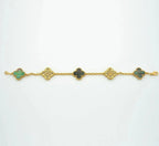 [⭐Miroze ]New CLOVER 5 MOTIF GRAY MOP BRACELET COLLECTION