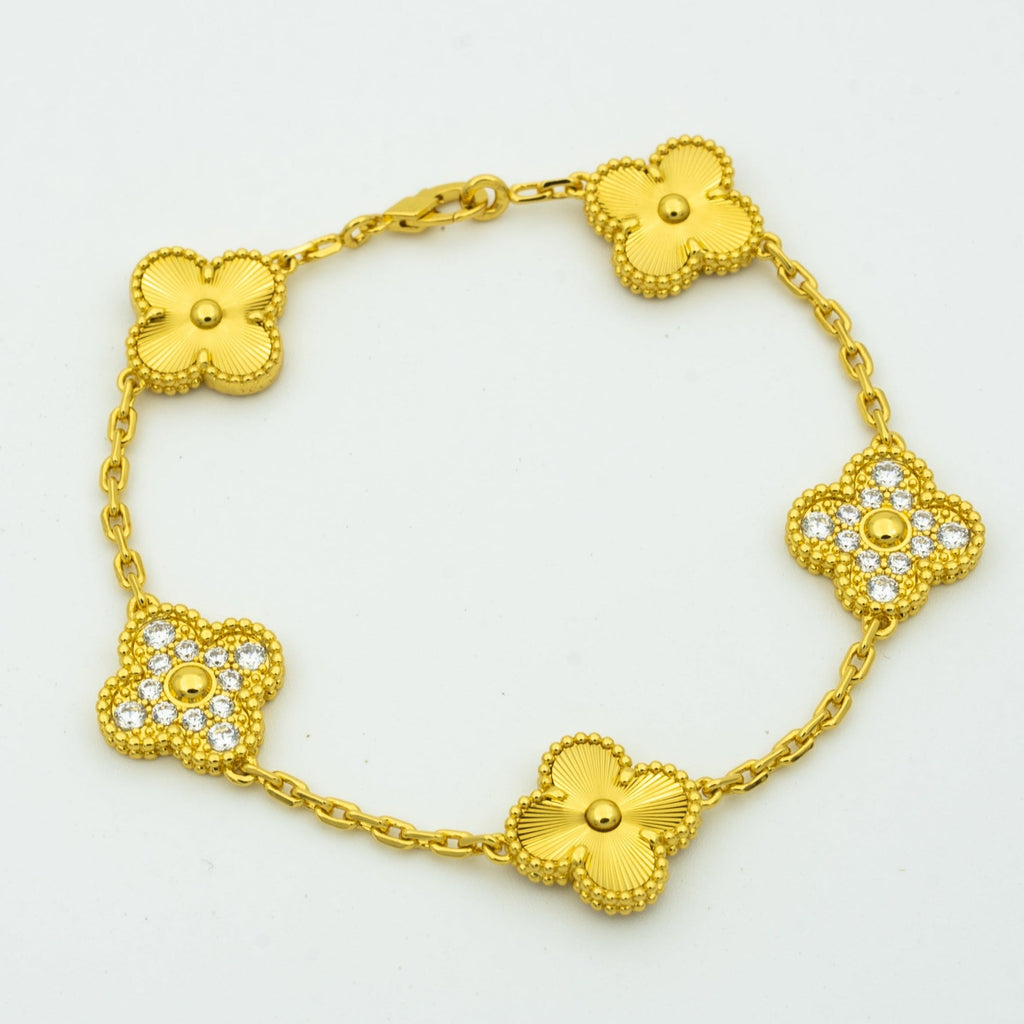 [⭐Miroze ]New  CLOVER 5 MOTIF LASER BRACELET COLLECTION