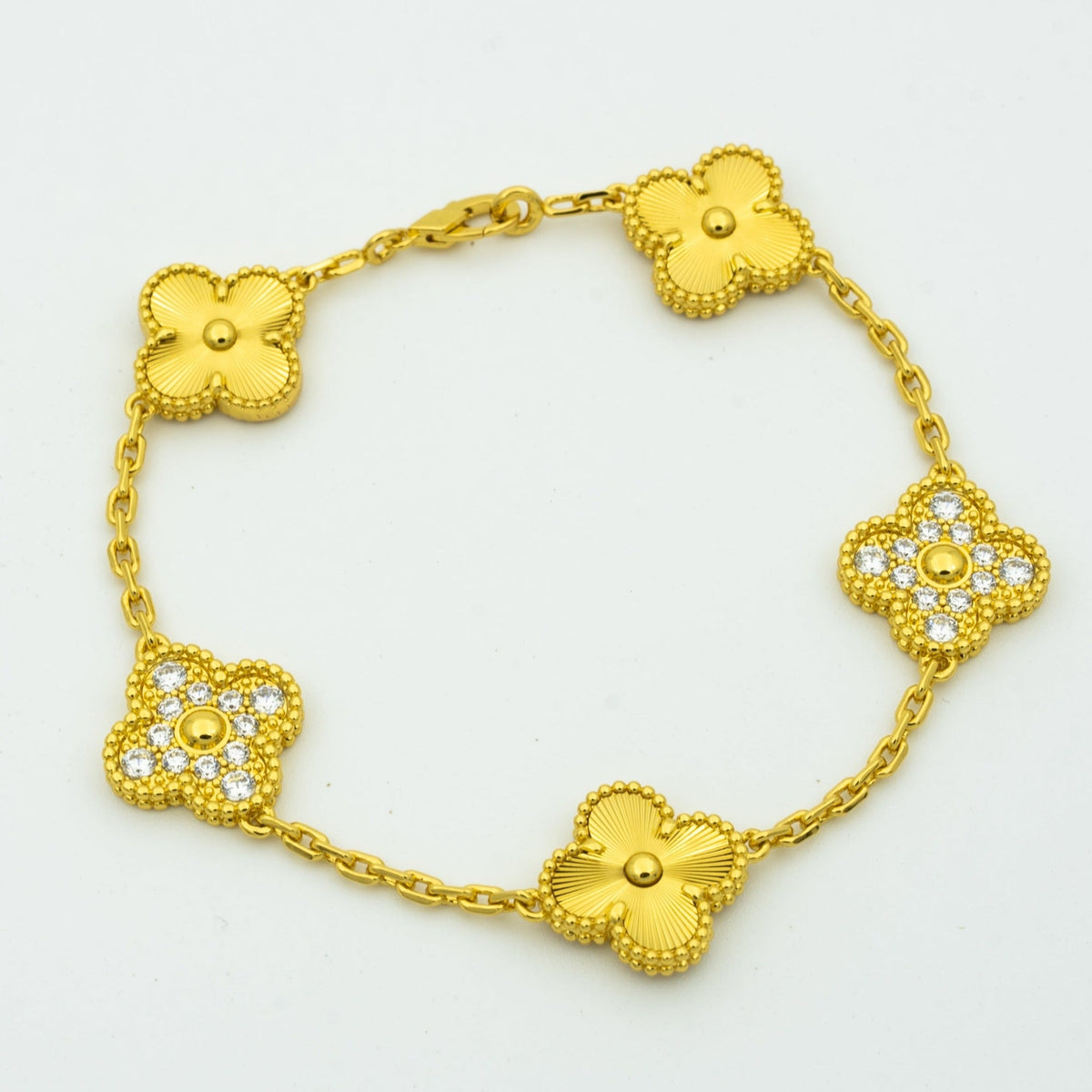 [⭐Miroze ]New  CLOVER 5 MOTIF LASER BRACELET COLLECTION