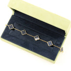 [⭐Miroze ]New CLOVER 5 MOTIF ONYXS BRACELET COLLECTION