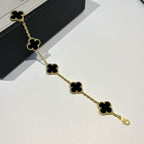 [⭐Miroze ]New CLOVER 5 MOTIF ONYXS BRACELET COLLECTION