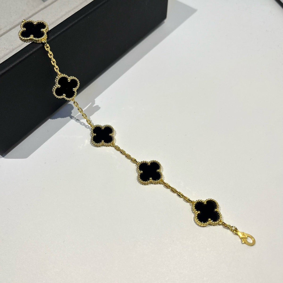 [⭐Miroze ]New CLOVER 5 MOTIF ONYXS BRACELET COLLECTION