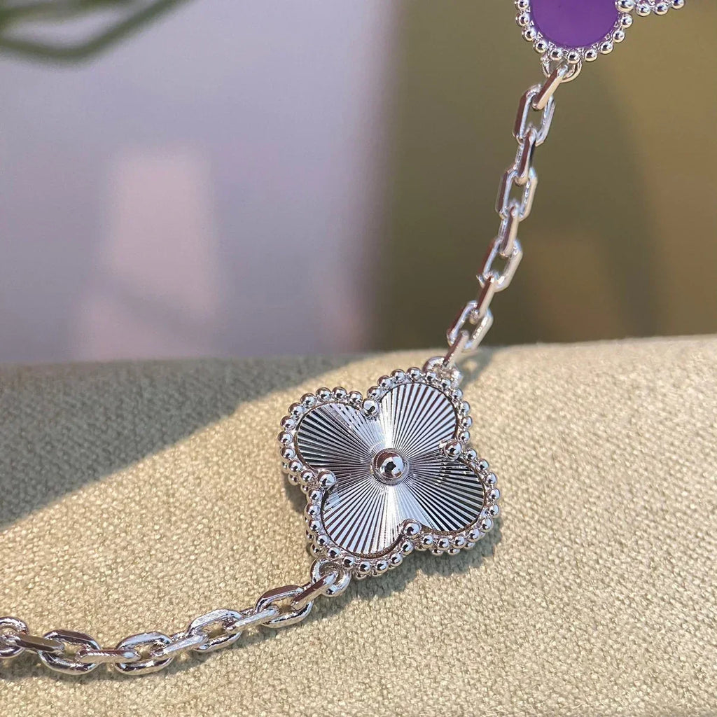 [⭐Miroze ]New  CLOVER 5 MOTIF VIOLET BRACELET COLLECTION