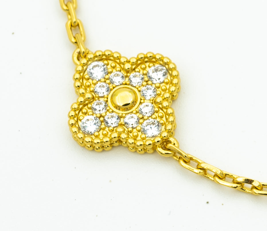 [⭐Miroze ]New  CLOVER 5 MOTIF LASER BRACELET COLLECTION