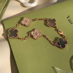 [⭐Miroze ]New CLOVER 5 MOTIF GRAY MOP BRACELET COLLECTION