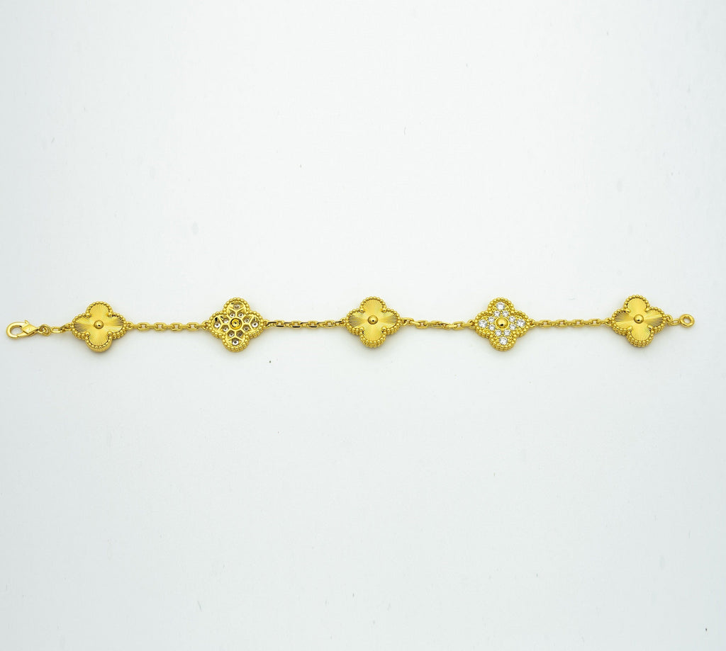 [⭐Miroze ]New  CLOVER 5 MOTIF LASER BRACELET COLLECTION