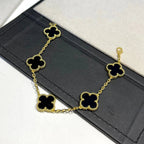 [⭐Miroze ]New CLOVER 5 MOTIF ONYXS BRACELET COLLECTION