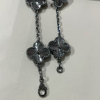 [⭐Miroze ]New CLOVER 5 MOTIF BLACK BRACELET