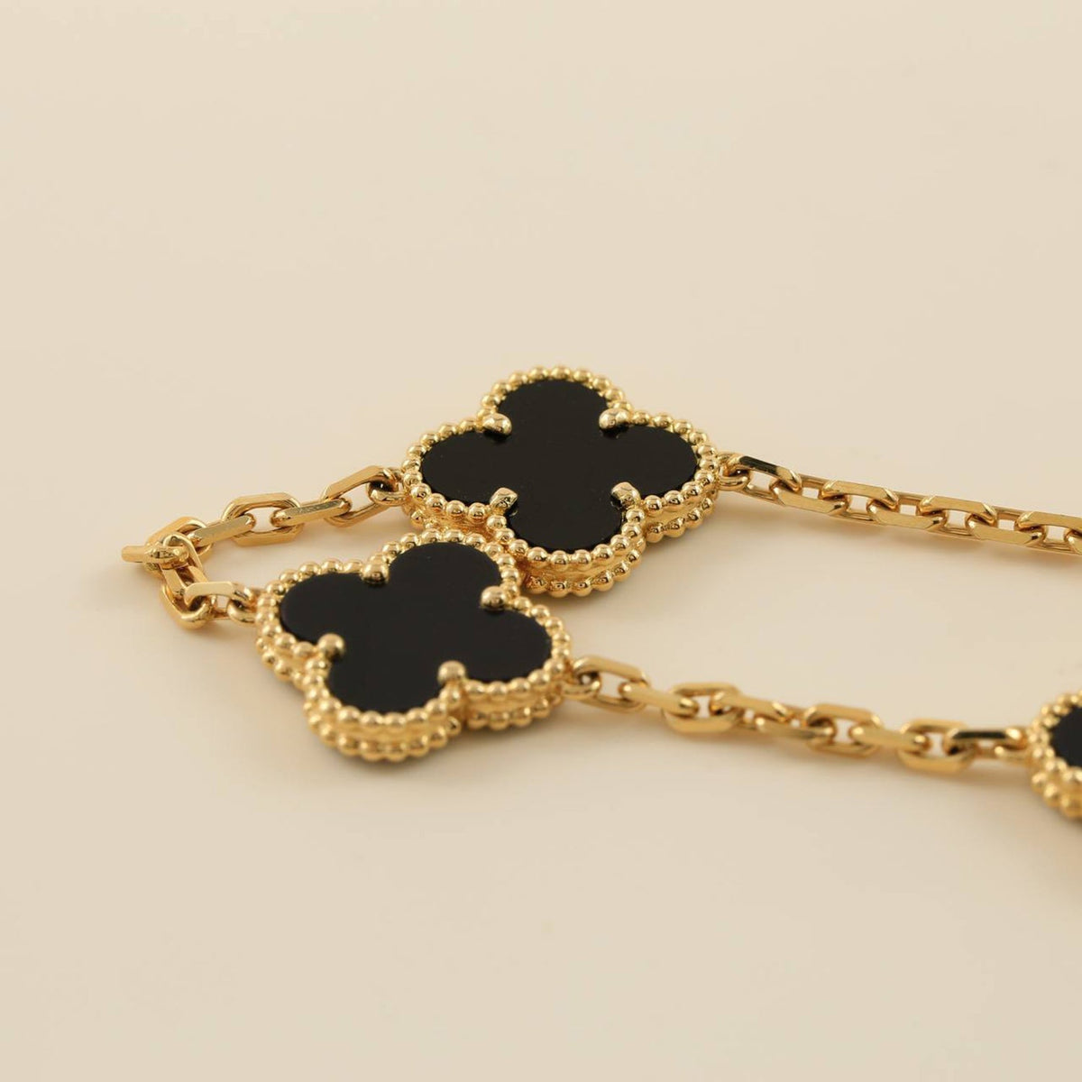 [⭐Miroze ]New CLOVER 5 MOTIF ONYXS BRACELET COLLECTION