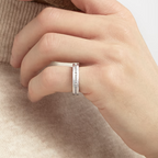 [⭐Veya]ZERO 1 ONE-BAND PAVED DIAMONDS ON THE SPIRAL RING