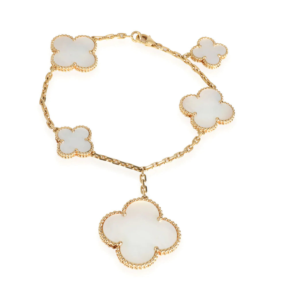 ⭐Miroze MAGIC CLOVER MOP GOLD BRACELET 5 MOTIFS
