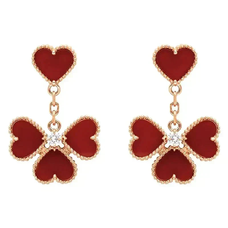 ⭐Miroze SWEET CLOVER CARNELIAN EARRINGS