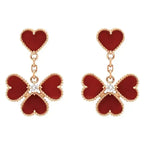 ⭐Miroze SWEET CLOVER CARNELIAN EARRINGS