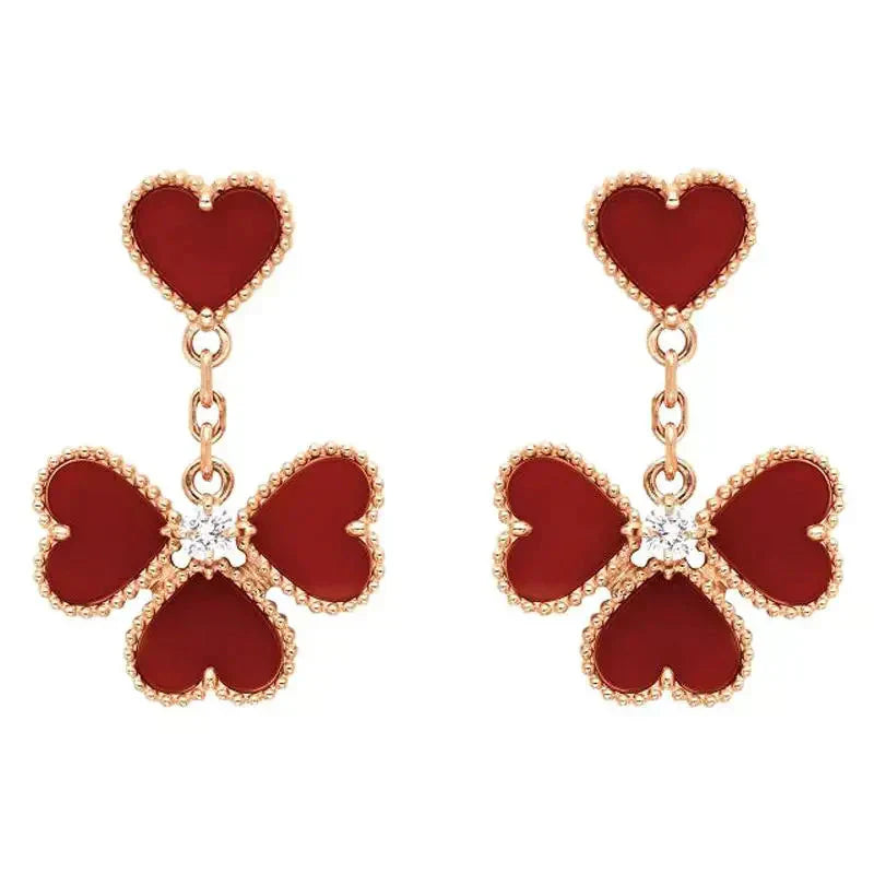 ⭐Miroze SWEET CLOVER CARNELIAN EARRINGS