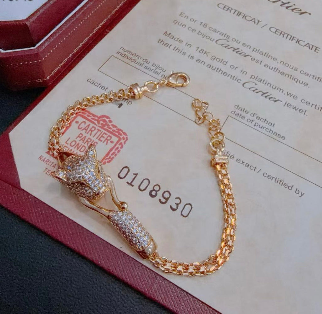 ⭐Miroze  PANTHERE  BRACELET DIAMONDS
