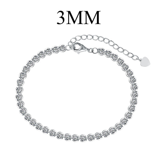 [Miroze Jewelry]Ornate  Sparkling Round Cut Daily Bracelet