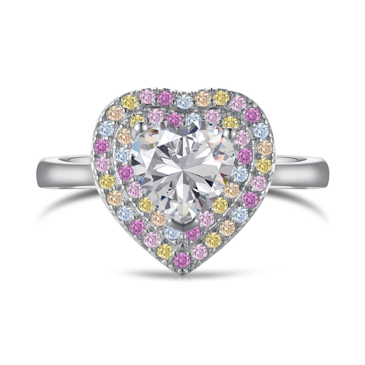 [Miroze Jewelry]Delicate Ebullient Heart Shape Wedding Ring