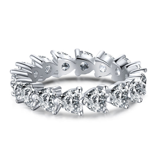 [Miroze Jewelry]0.25 Carat Radiant Romance Heart Cut Lover Ring