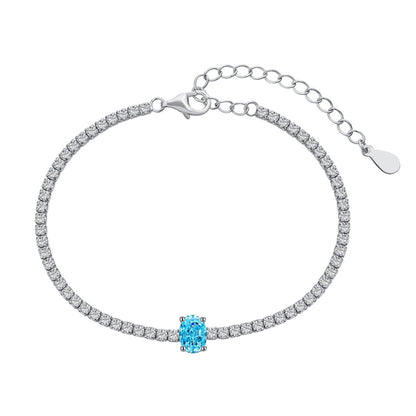 [Miroze Jewelry]0.75 Carat Exquisite Oval Cut Daily Bracelet