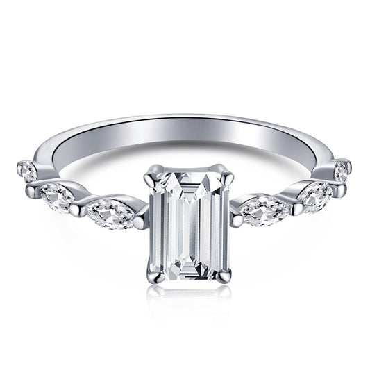 [Miroze Jewelry]1.0 Carat Dainty Resplendent Radiant Cut Daily Ring