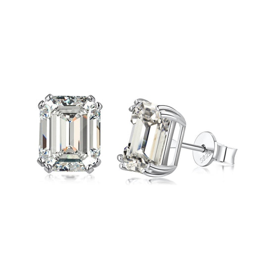 [Miroze Jewelry]Dazzling Square Shape Earrings